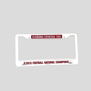 Alabama Football 2015 National Champions Auto License Plate Frame